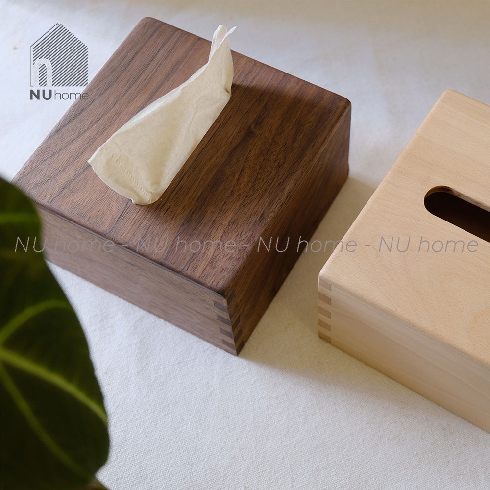 nuhome.vn | Hộp giấy Vuông - Bako, được thiết kế đơn giản bằng chất liệu gỗ cao cấp