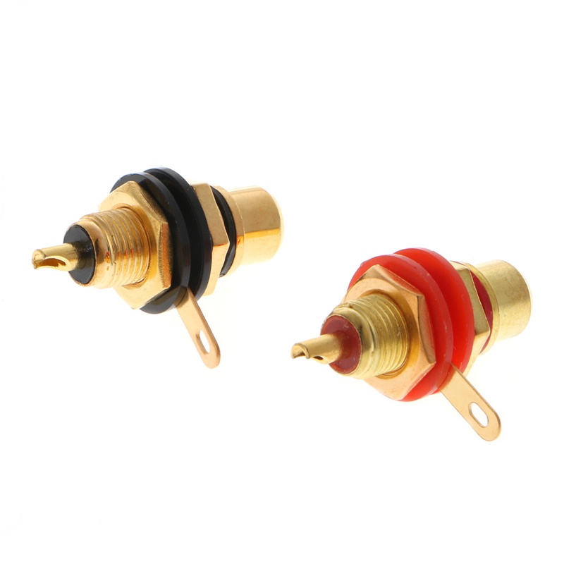 1 Cặp Phích Cắm RCA Chữ o Gắn Khung Gầm