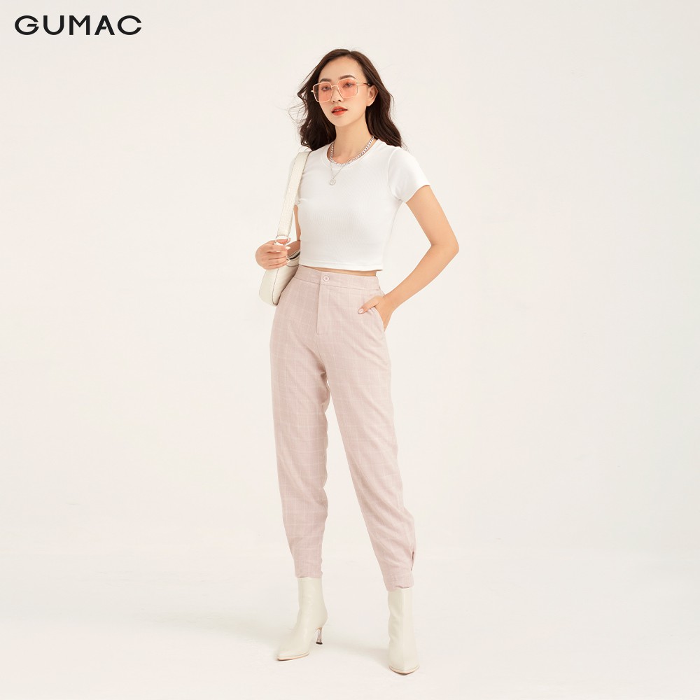 [Mã WABRGU giảm 50k đơn từ 0đ] Quần tây nữ caro cơ bản GUMAC đủ màu, đủ size, thiết kế basic thanh lịch QB122