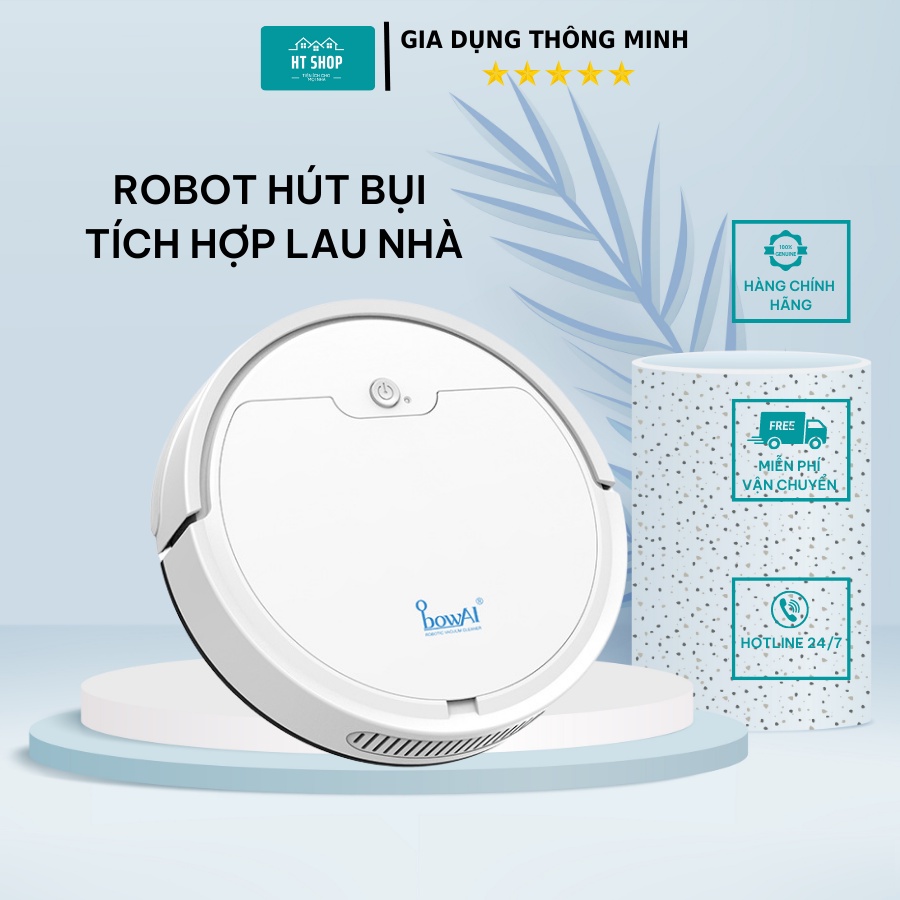 Robot hút bụi lau nhà tự động thông minh cải tiến mới quét sạch mọi bụi bẩn tích hợp chức năng lau nhà