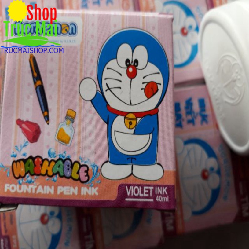 Mực tím luyện chữ đẹp lốc 8 lọ 40ml ( màu Tím Mồng Tơi