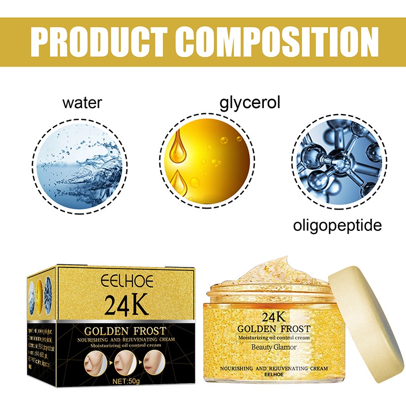 Kem Tinh Chất Vàng 24k Dưỡng Ẩm Làm Mờ Nếp Nhăn
