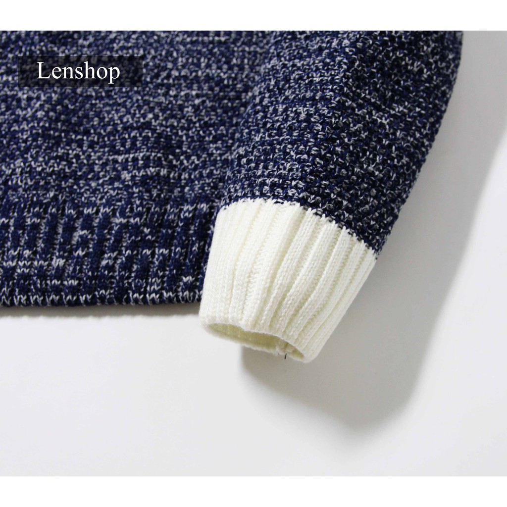 Áo Len Nam Faviti Dài Tay Cổ Tròn Hạt Gạo Cao Cấp Dày Dặn Phối Tay Thời Trang Unisex Phong Cách Ulzzang Hàn Quốc AL70