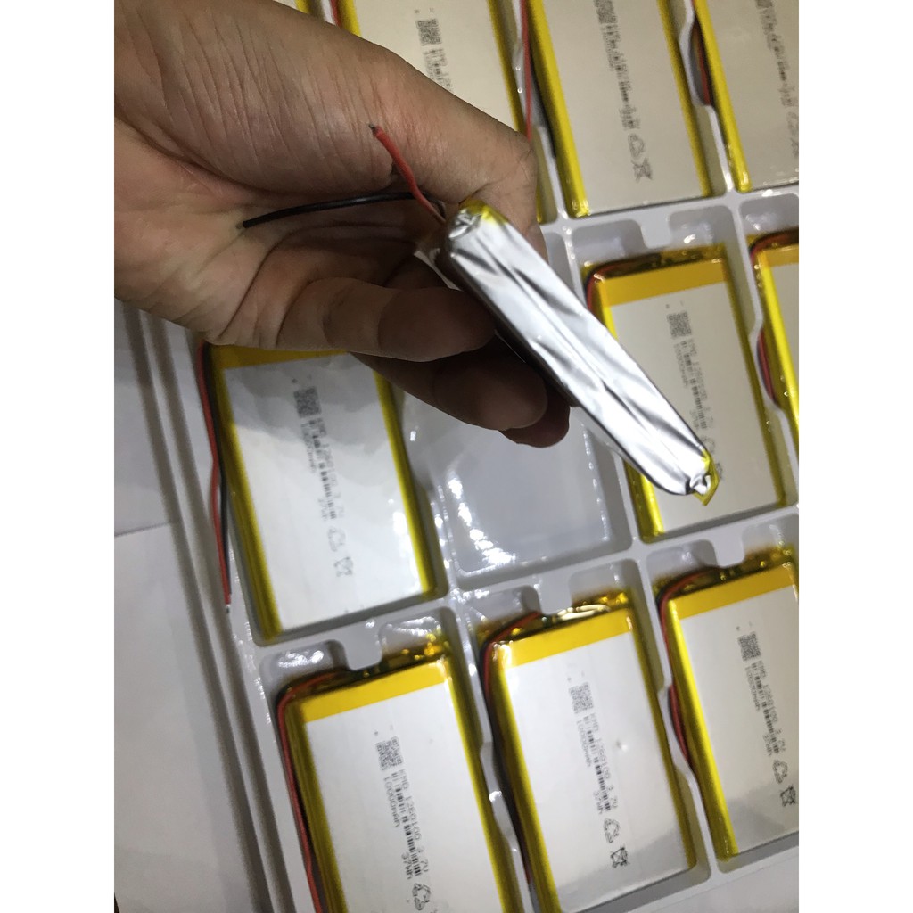 Pin Lipo-Pin Lithium-Polymer 3.7V 10000mAh 1260110 mới 100% Chuẩn dung lượng