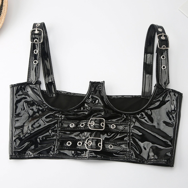 Đai Nịt Bụng Màu Trơn Có Khóa Kéo Phong Cách Gothic Thời Trang Cho Nữ
