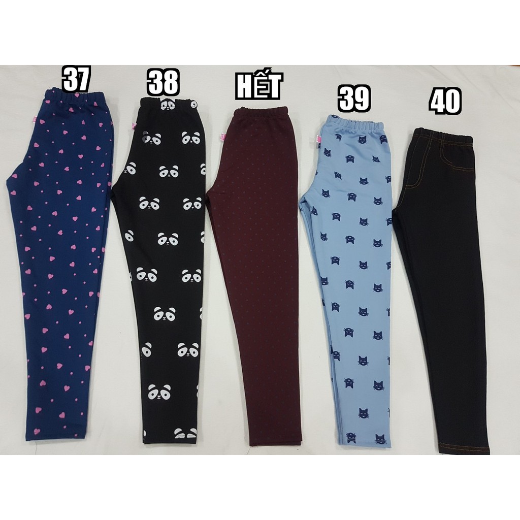 Quần legging giả jean cho bé từ 24-45kg