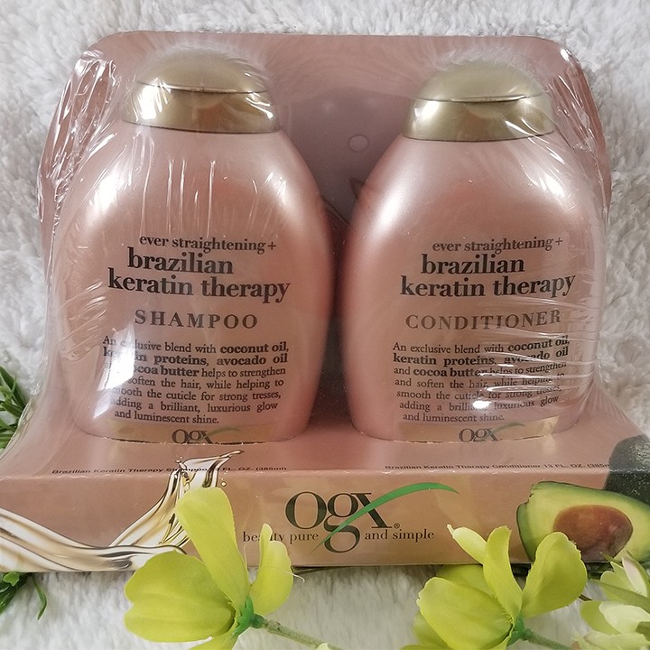 [Hang Oder] Dầu Gội OGX Brazilian Keratin Therapy 385ml_500k/1 cặp