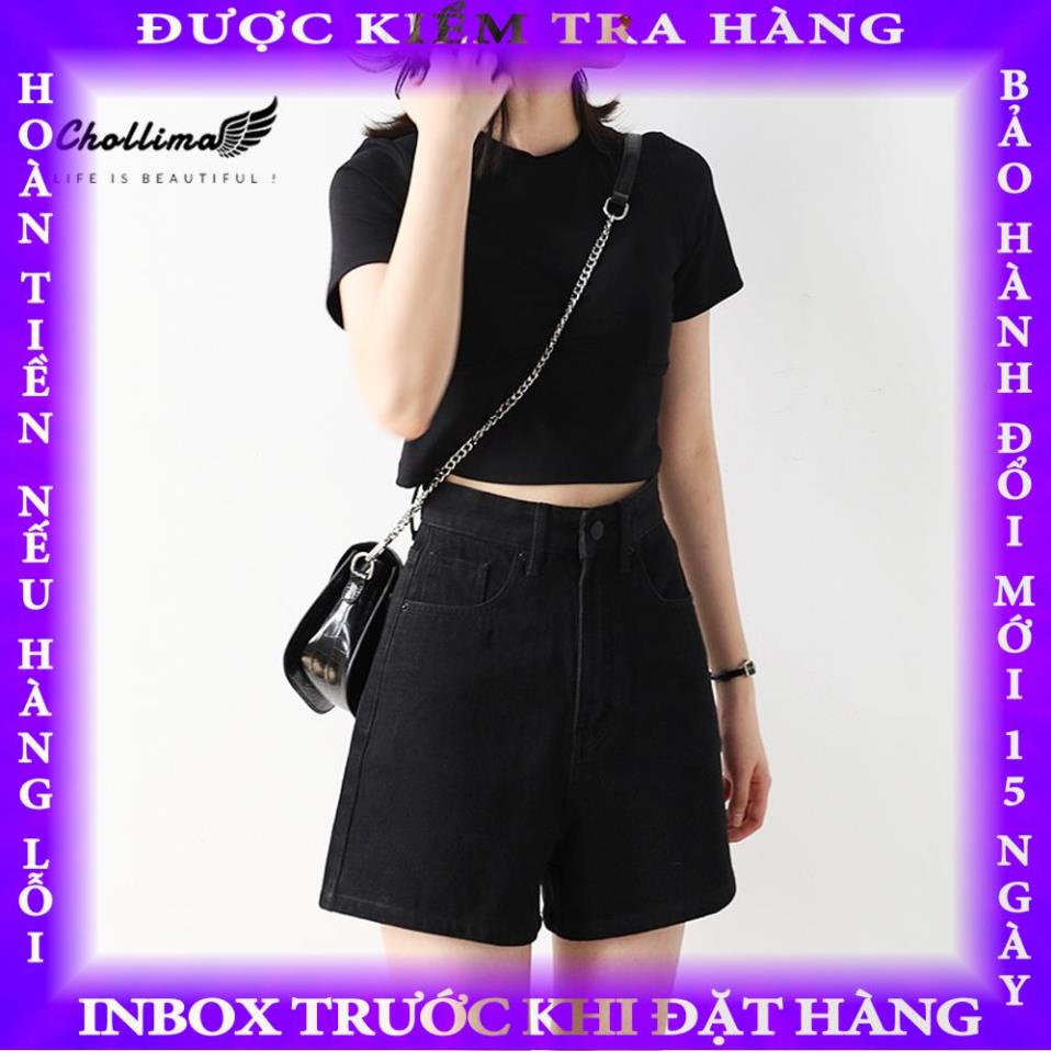Quần đùi ngố kaki trơn Chollima ulzzang phong cách hàn quốc đơn giãn dễ phối đồ QS025 buiduc