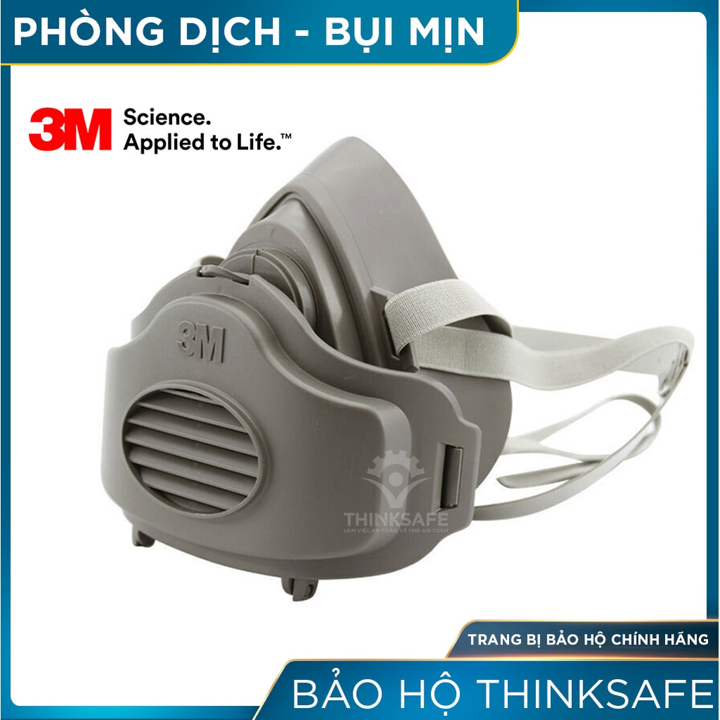 Mặt nạ chống độc 3M Thinksafe, chuyên phòng dịch, chống giọt bắn, lọc bụi mịn pm2.5, khói hàn, xịt sơn - 3M 3200/3700-1