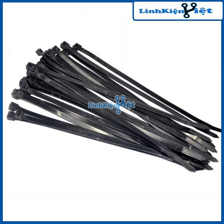 Gói 250PCS Dây Thít Đen 8X400mm