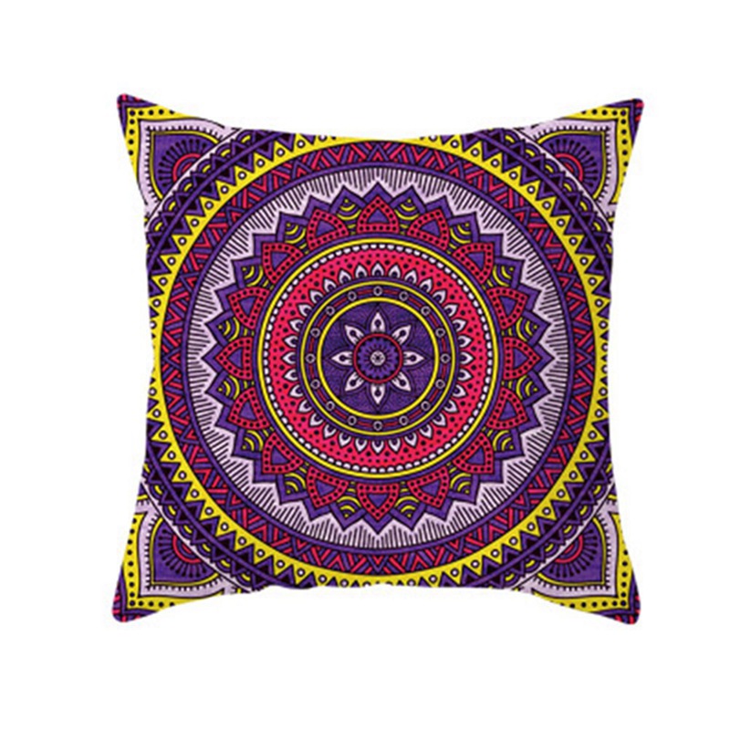 Vỏ Gối Vuông Họa Tiết Mandala Bohemian