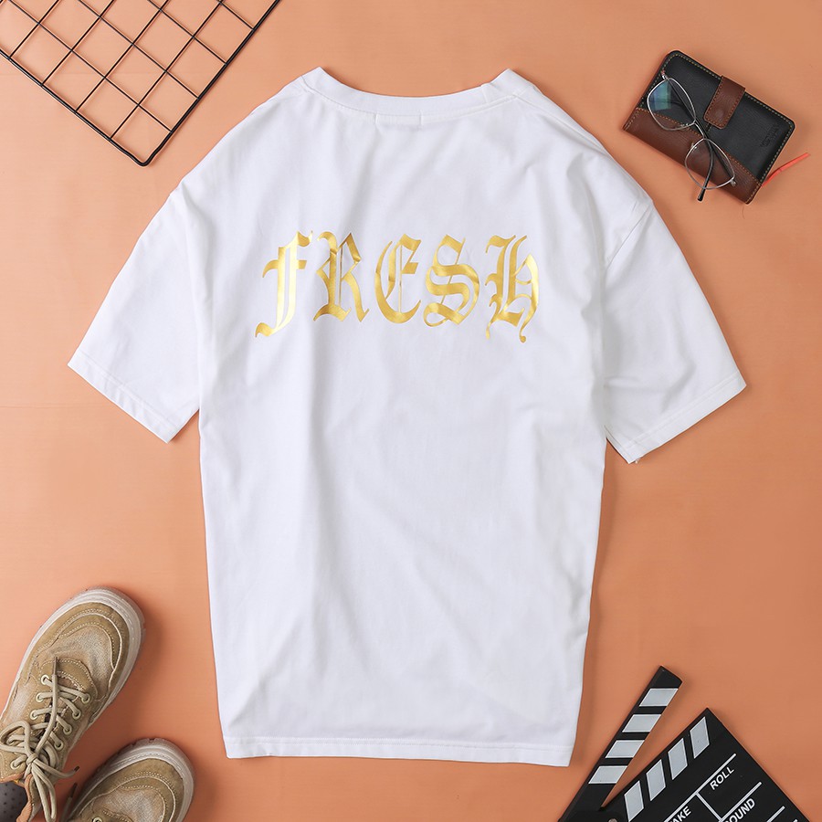 Áo Phông 10.NOV cổ tròn unisex vải thun cotton, phong cách Hàn Quốc, họa tiết Basic, in nhiệt chất lượng cao PB010