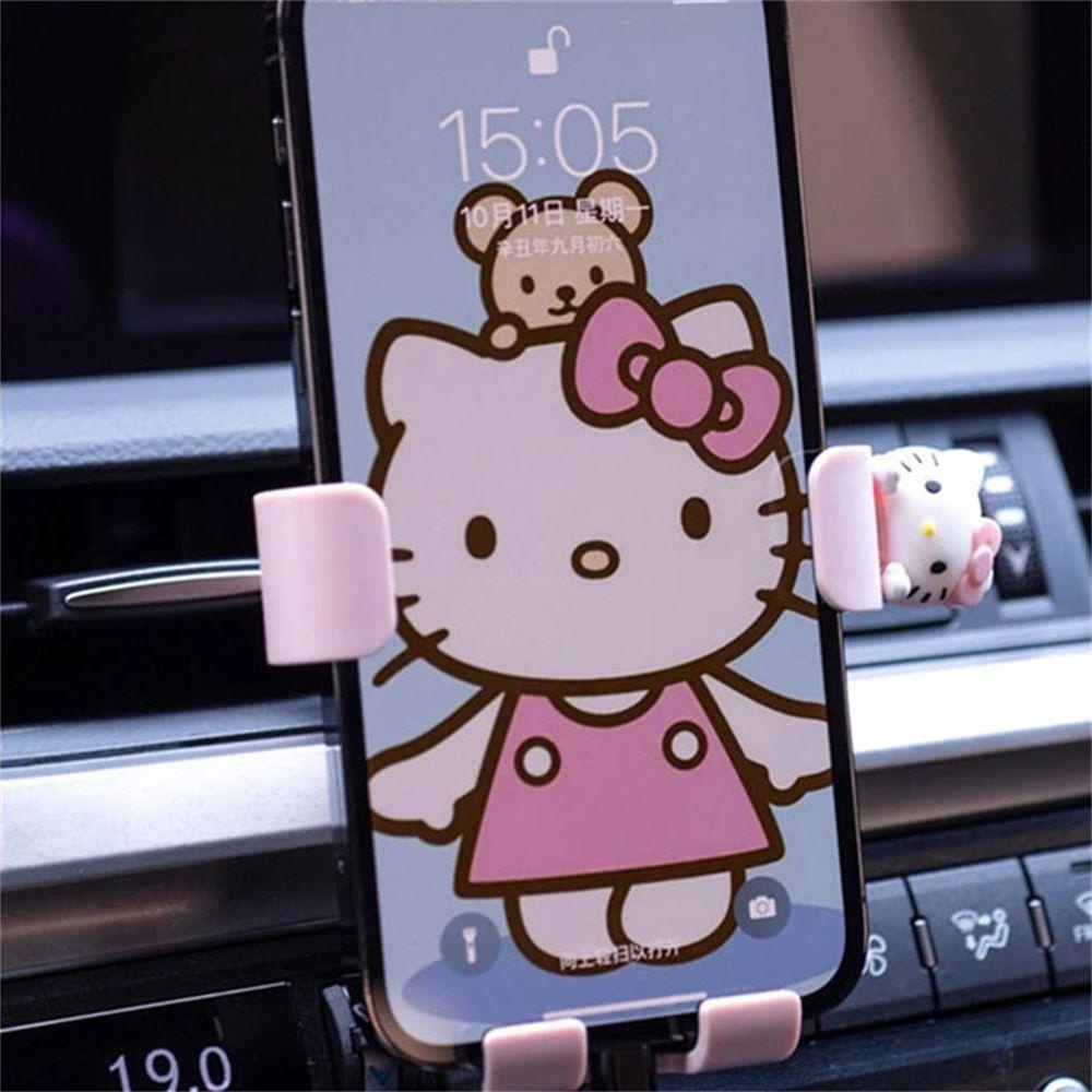 Giá Đỡ Điện Thoại Hello Kitty Đáng Yêu Cho Xe Hơi