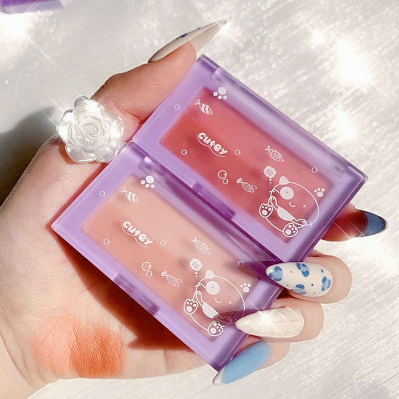 Bảng phấn mắt kiêm phấn má 2 màu make up Xixi Cheek Is Red Grooming Sena Beauty | BigBuy360 - bigbuy360.vn