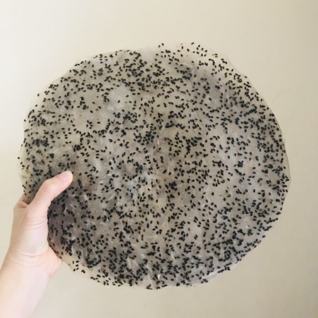Bánh tráng mè đen- Loại 10c dày tròn