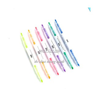 Bộ 6 bút đánh dấu Highlight nhớ dòng 6 màu