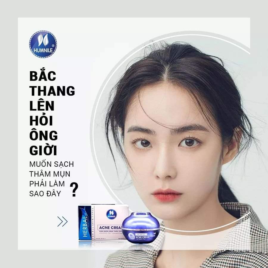 [kèm quà] KEM TRẮNG DA SẠCH MỤN THẢO DƯỢC HUMNILE - ACNE CREAM LOTION 9IN1 - DỨT MỤN VÀ TRẮNG DA HOÀN HẢO