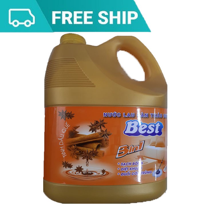 Nước Lau Sàn Tinh Dầu Quế Thảo Mộc 3600ml