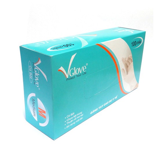 Găng tay y tế có bột VGloves hộp 100 cái size XS