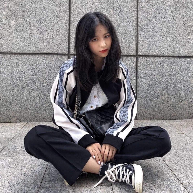 [GIÁ HUỶ DIỆT] Áo Gió Bomber 1 Lớp Viền Sọc Chất Dặn Form To Unisex