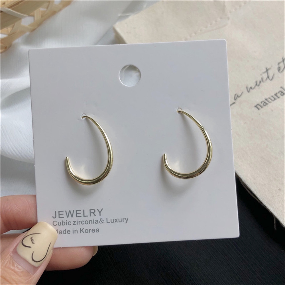 Đôi khuyên tai vòng tròn phong cách retro thời trang cho nữ