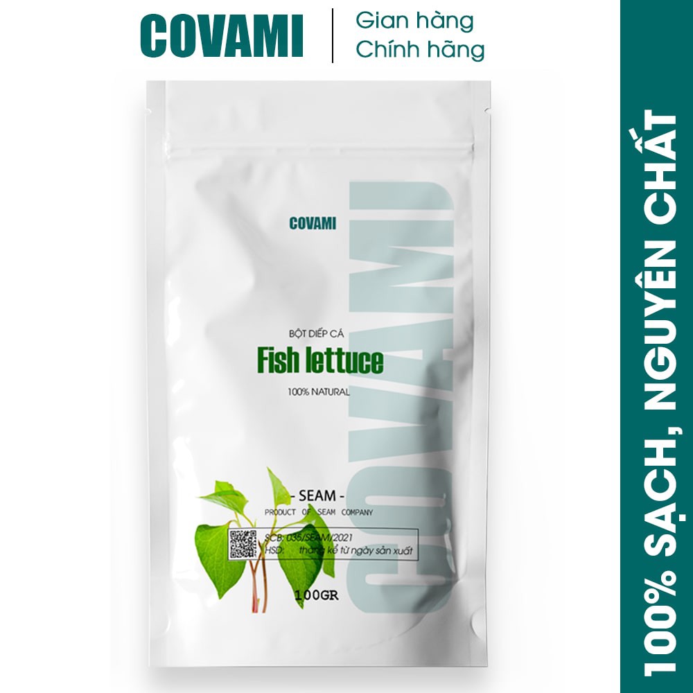 Bột diếp cá hữu cơ nguyên chất sấy lạnh uống liền chuẩn USA 100gr COVAMI