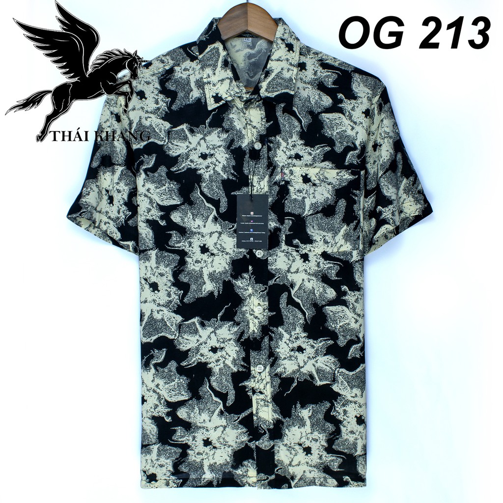 áo sơ mi ngắn tay nam trung niên vải lanh cực mát loại áo sơ mi form rộng rãi thoải mái cho người lớn tuổi OG2 | BigBuy360 - bigbuy360.vn