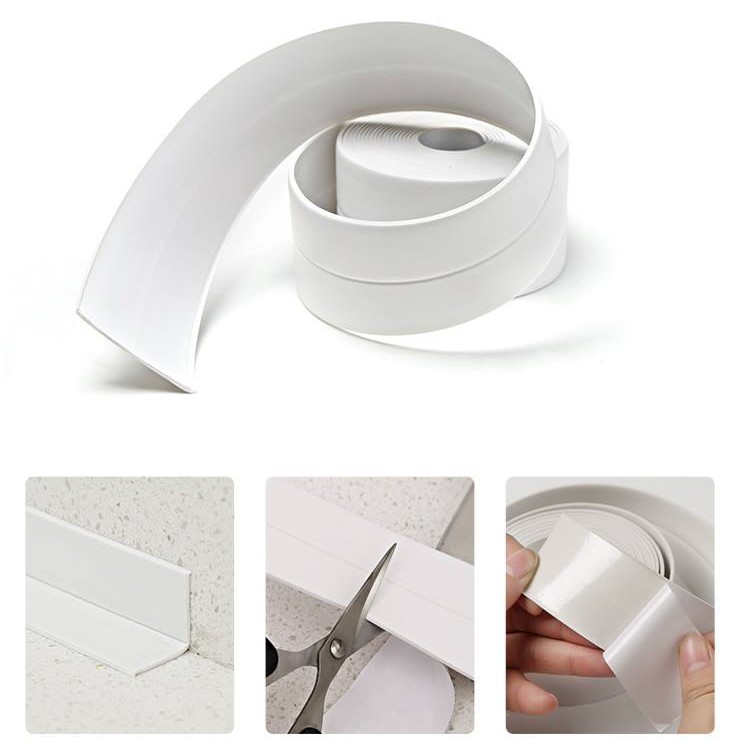 BĂNG KEO DÁN CẠNH BẾP - CẠNH TƯỜNG (MÀU XÁM)