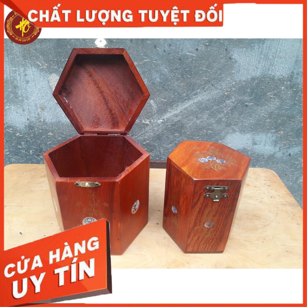 [ COMBO 4 MÓN GIÁ RẺ ] Bộ Combo Khay trà Như ý : khay trà gỗ hương + hộp chè + lọ tăm + ấm chén - FREE SHIP TOÀN QUỐC