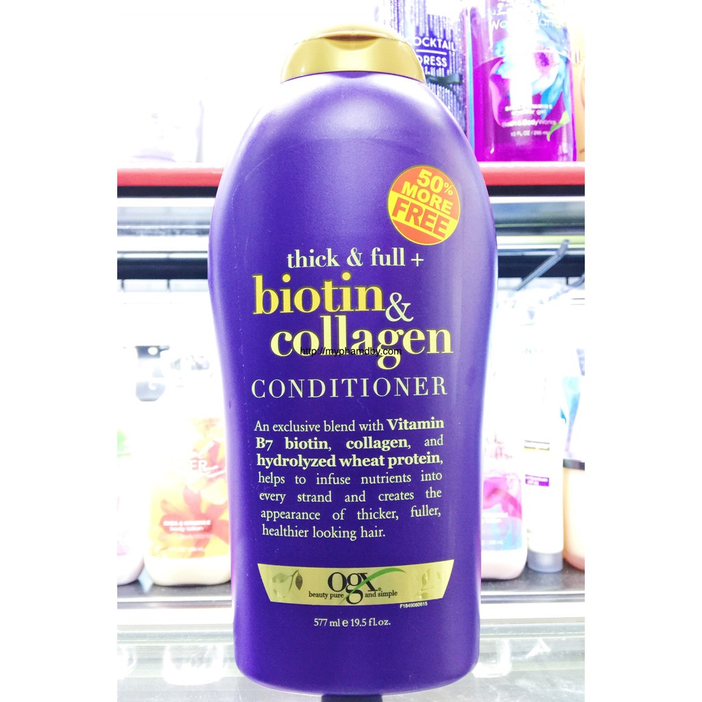 Dầu xả thick & full + biotin & collagen 577 ml - 19.5 fl oz