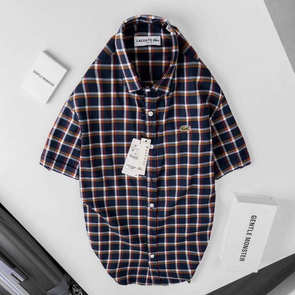 Áo Sơ Mi Ngắn Tay Nam Công Sở Shirt LC Oxford Sọc Caro Màu Basic Hè 2021 [HÀNG CAO CẤP] | BigBuy360 - bigbuy360.vn