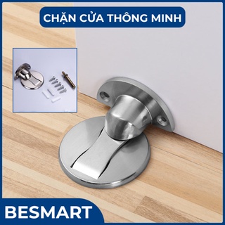 Chặn cửa bán nguyệt, Nam châm tự hút, Chặn cửa chống va đập gắn sàn giúp hạn chế va đập cho cánh cửa