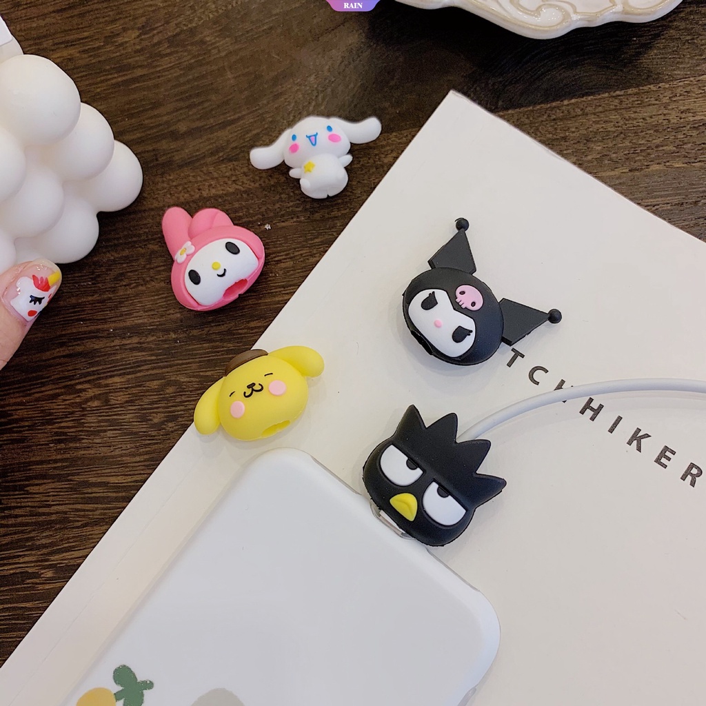 Phụ Kiện Bảo Vệ Đầu Dây Cáp Sạc Usb Hình Kuromi Melody Dễ Thương