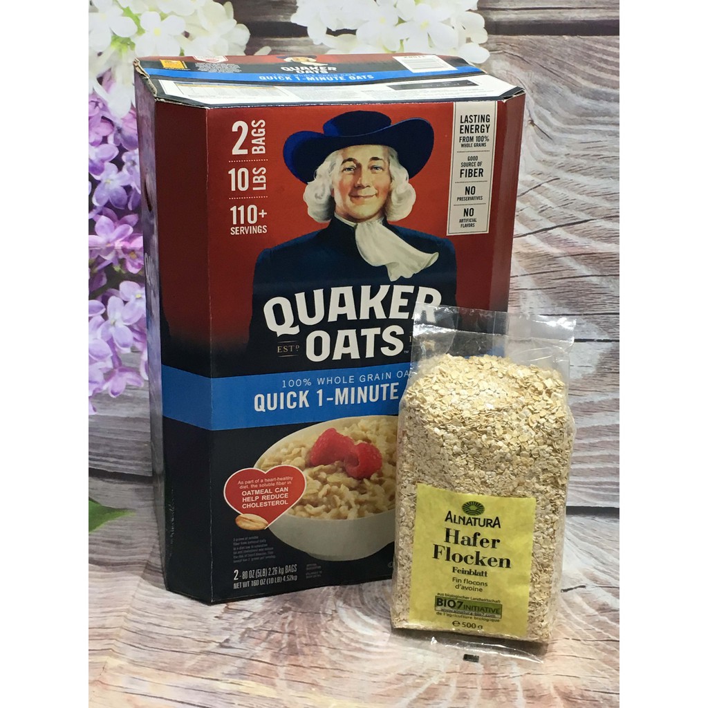 Yến mạch Quaker Cán Vỡ 4.52kg( tặng 500g yến mạch hafer)