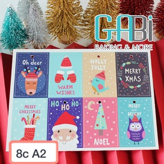 Bảng tag giấy Noel (nhiều mẫu)
