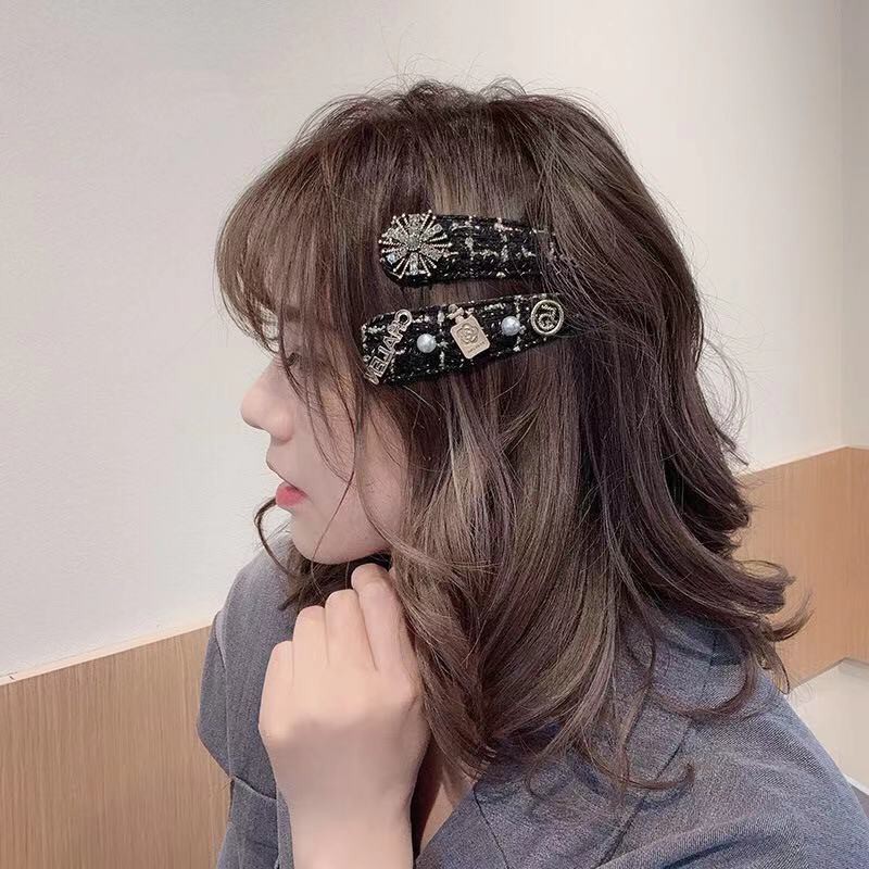 Kẹp tóc đính pha lê phong cách cổ điển Nhật Bản và Hàn Quốc Trang sức ngọt ngào cho phụ nữ