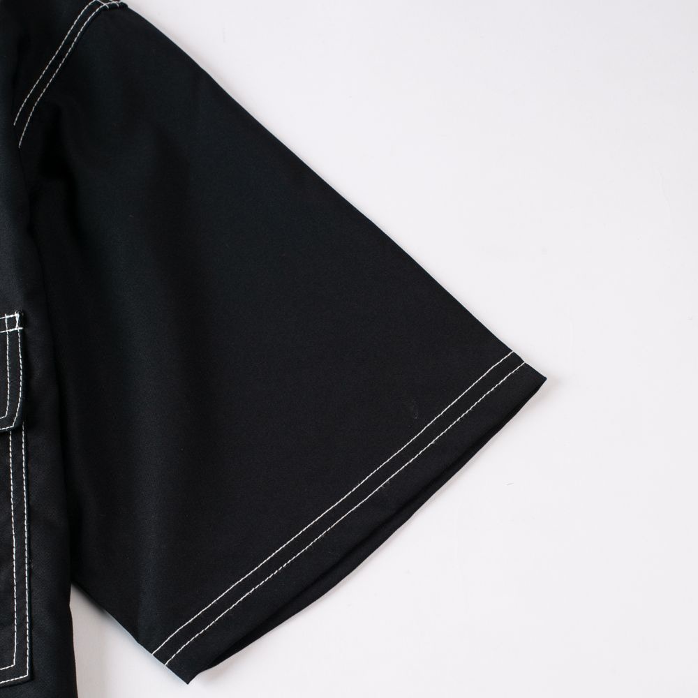 Sơ mi ngắn tay JKSG cổ polo, chất vải cotton lụa mềm mịn, mát mẻ, thiết kế áo đường chỉ nổi độc đáo
