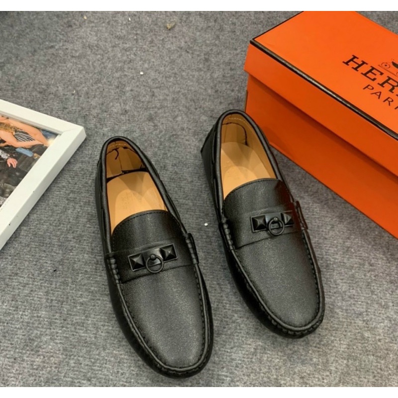 Giầy moca HM thời trang nam có hoạ tiết đơn giản, Giày sục nam phong cách lịch sự dễ phối btshop từ 38 đến 42