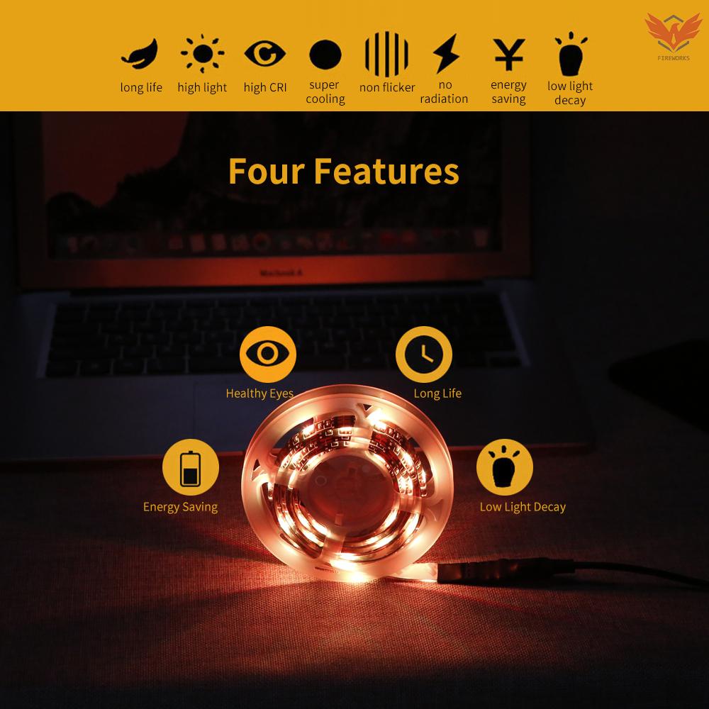 Dải Đèn Led Rgb 5v Cổng Usb 1m Điều Khiển Từ Xa Tiện Dụng Cho Màn Hình Tv / Máy Tính | BigBuy360 - bigbuy360.vn