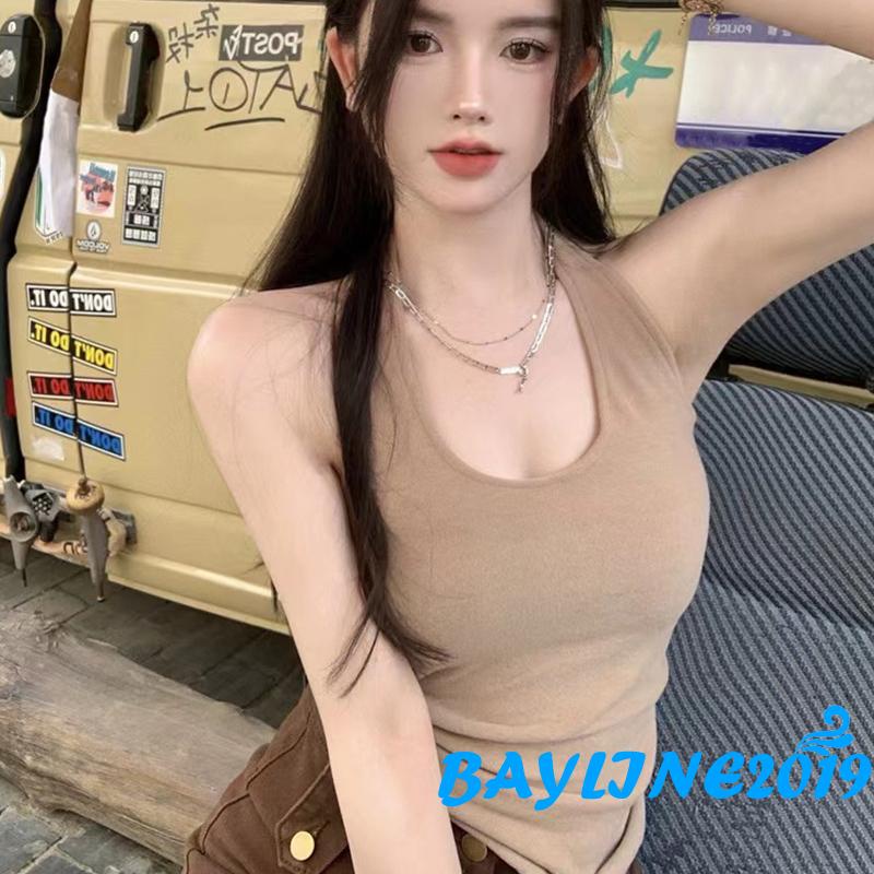 Áo Thun Không Tay Nhiều Màu Sắc Thời Trang Mùa Hè Sành Điệu Cho Nữ