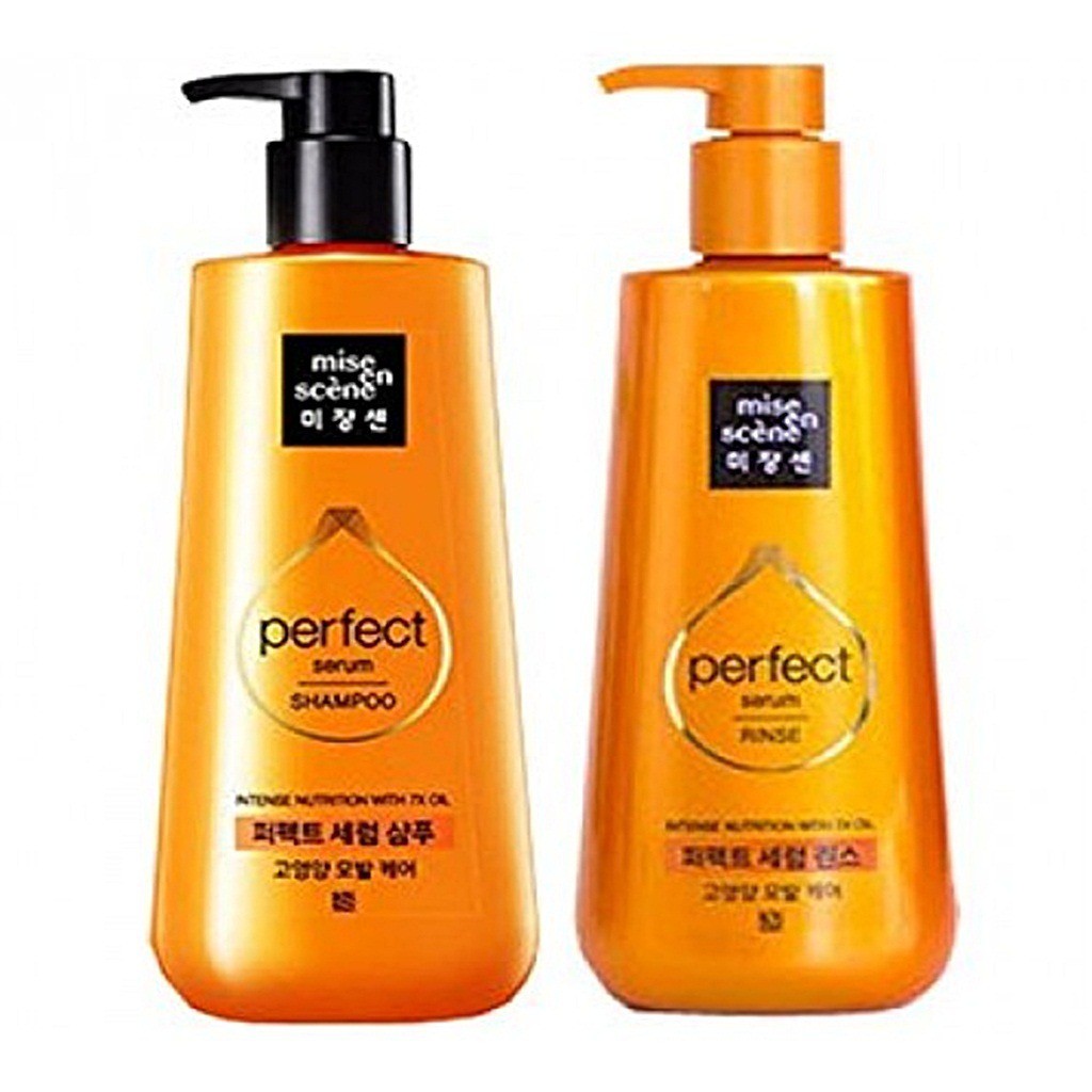 Bộ Dầu gội Mise En Scene Repair Perfect Hàn Quốc 📌Gồm 1 chai gội + 1 chai Xả (650ml/chai)