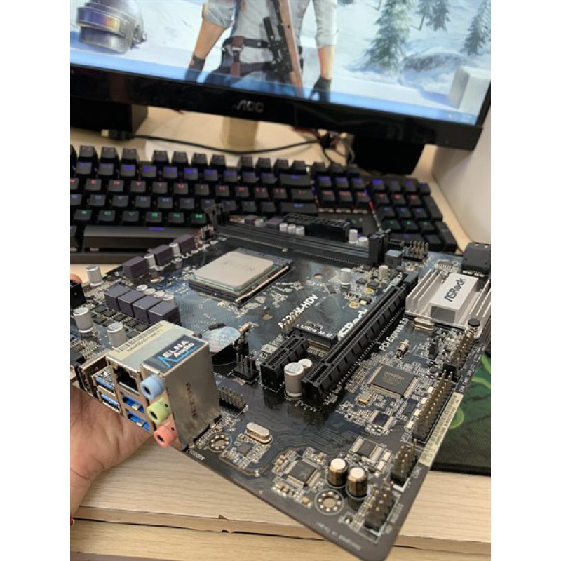 BO MẠCH CHỦ MAINBOARD ASROCK A320M-HDV - Main ASROCK A320M HDV cũ