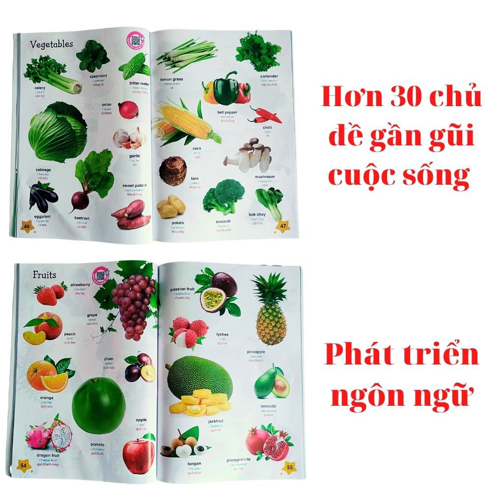 Chinh Phục Tiếng Anh Cùng Bé Tư Duy Ngoại Ngữ - Q.uét Mã Q.R Để Đọc- Hình Ảnh,  m Thanh Phụ Đề Rõ Ràng - ALOKIDS TB