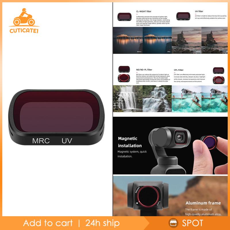 Bộ Lọc Ống Kính Quang Học Cuticate1  Cho DJI POCKET 2 Lắp Đặ