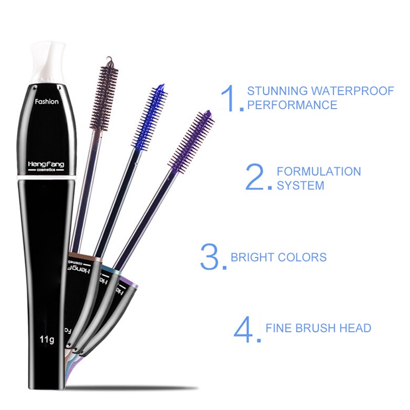 [Hàng mới về] Mascara chuốt mi cong dày và dài HengFang trang điểm chống nước bền màu lâu trôi | BigBuy360 - bigbuy360.vn