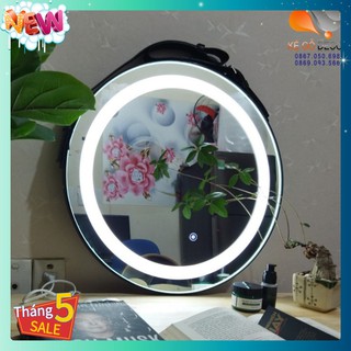 Gương tròn, gương tròn treo tường có đèn led cảm ứng và không đèn đầy đủ kích thước