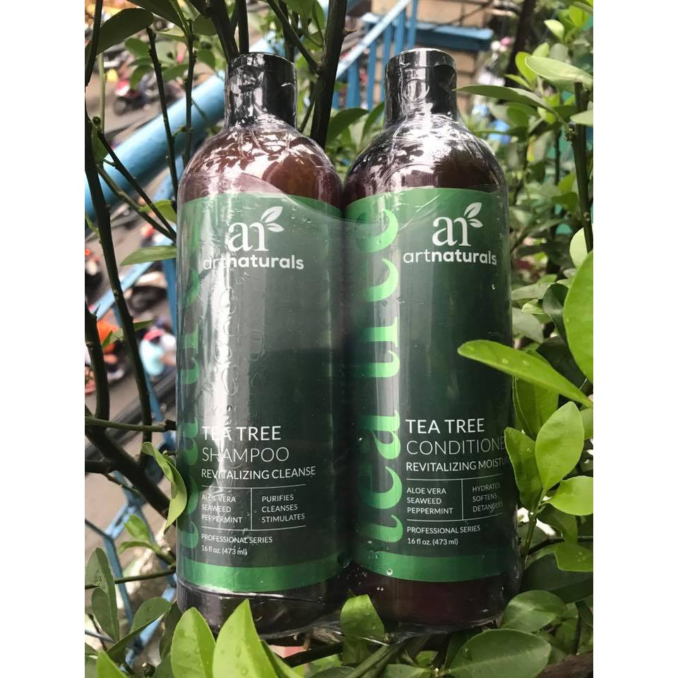 Cặp gội xả Artnaturals Tea Tree Shampoo & Conditioner Duo (Made in Usa, 473ml/chai)