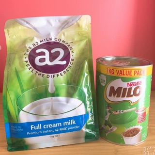 Sữa Milo/ A2 (1kg) date 12/2020 (bill mua tháng 10/2019)