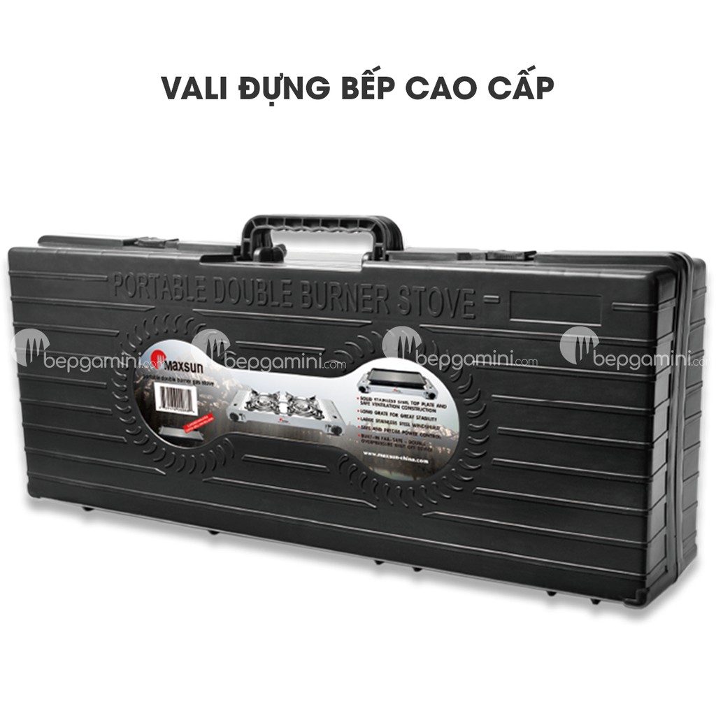 Bếp Ga Mini Hai Đầu Đốt, Kèm Chảo Nướng Chống Dính MSD-5800S - Công Suất 2200W | Bảo Hành 12 Tháng | Hàng Chính Hãng