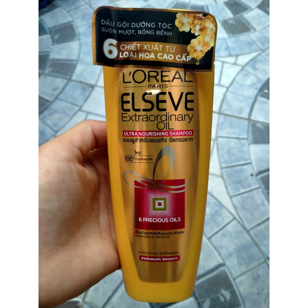 Dầu gội dưỡng tóc L'Oréal Elseve tinh dầu hoa 130ml (hàng khuyến mãi)